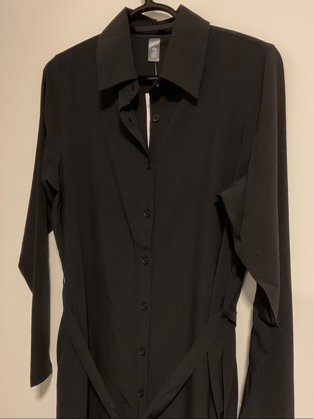 G-Joe Fresh Black Button-Up Shirt Dress